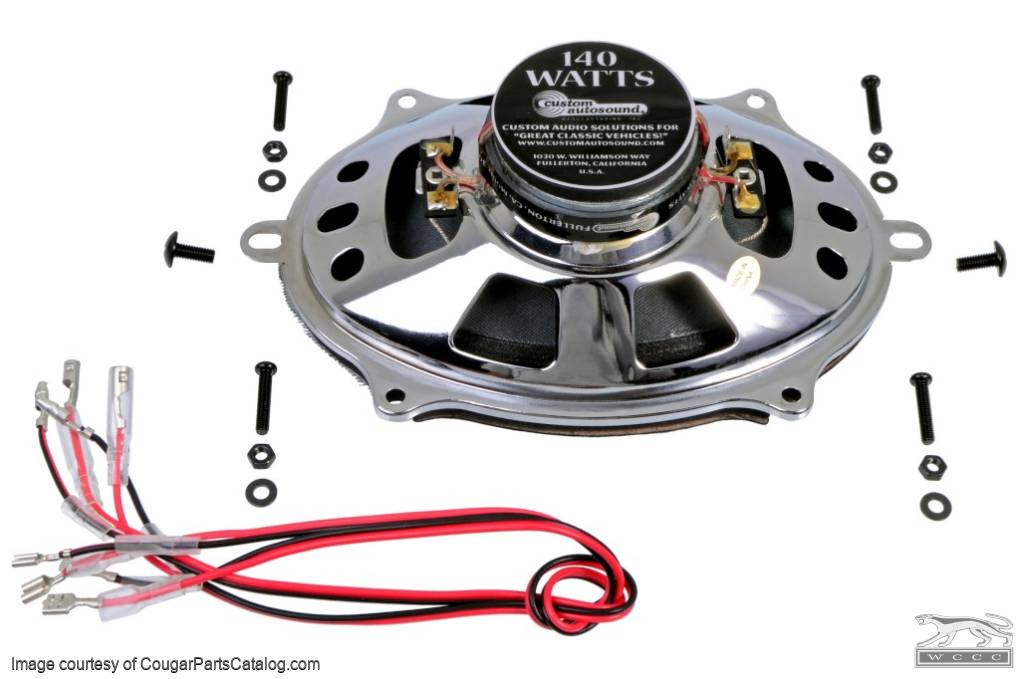 Dash Speaker - Dual Voice Coil - 1967 - 1968 A/C or ALL 1969 - 1973 - New ~ 1967 - 1973 Mercury Cougar / 1967 - 1973 Ford Mustang - 11381