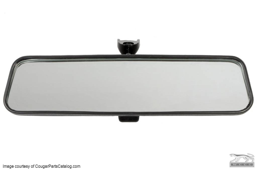 Rear View Mirror Assembly - Interior - Repro ~ 1970 - 1973 Mercury Cougar / 1970 - 1973 Ford Mustang - 11392