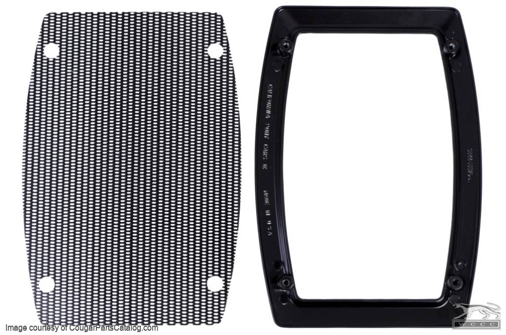 Rear Speaker and Grille Kit - Repro ~ 1967 - 1968 Mercury Cougar / 1967 - 1968 Ford Mustang - 25988