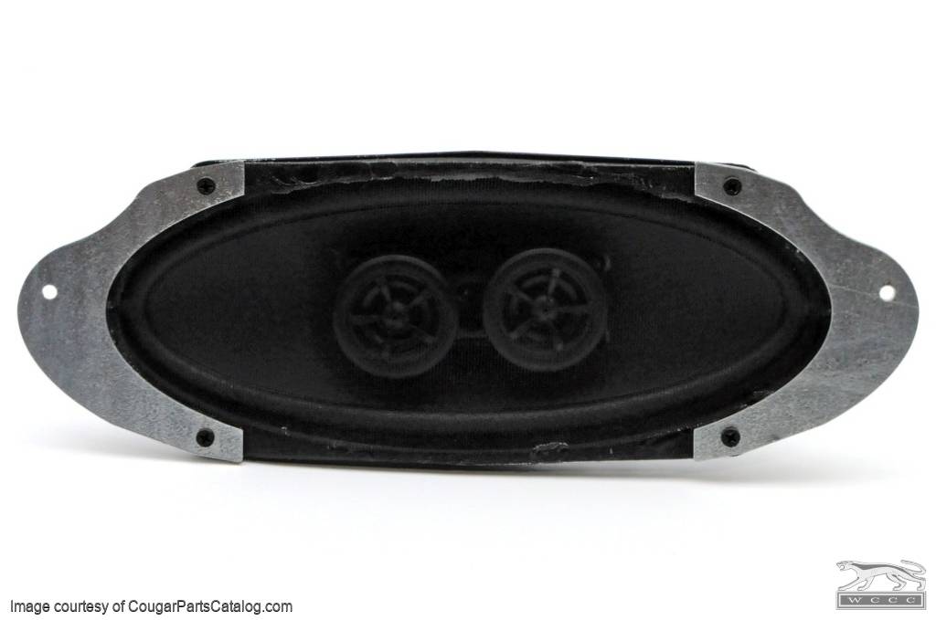 Dash Speaker - In-Dash - Non A/C - 4 x 10 Dual Voice Coil - New ~ 1967 - 1968 Mercury Cougar / 1967 - 1968 Ford Mustang dvc-67 1967,1967 cougar,1967 mustang,1968,1968 cougar,1968 mustang,c7w,c7z,c8w,c8z,coil,cougar,dash,dual,ford,ford mustang,mercury,mercury cougar,mustang,new,non,speaker,voice,25631