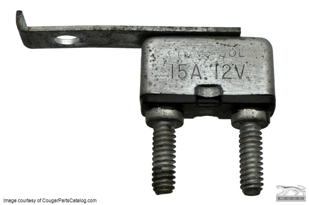 Circuit Breaker - Sequential Motor - 15 AMP - Used ~ 1968 Mercury Cougar - 53193