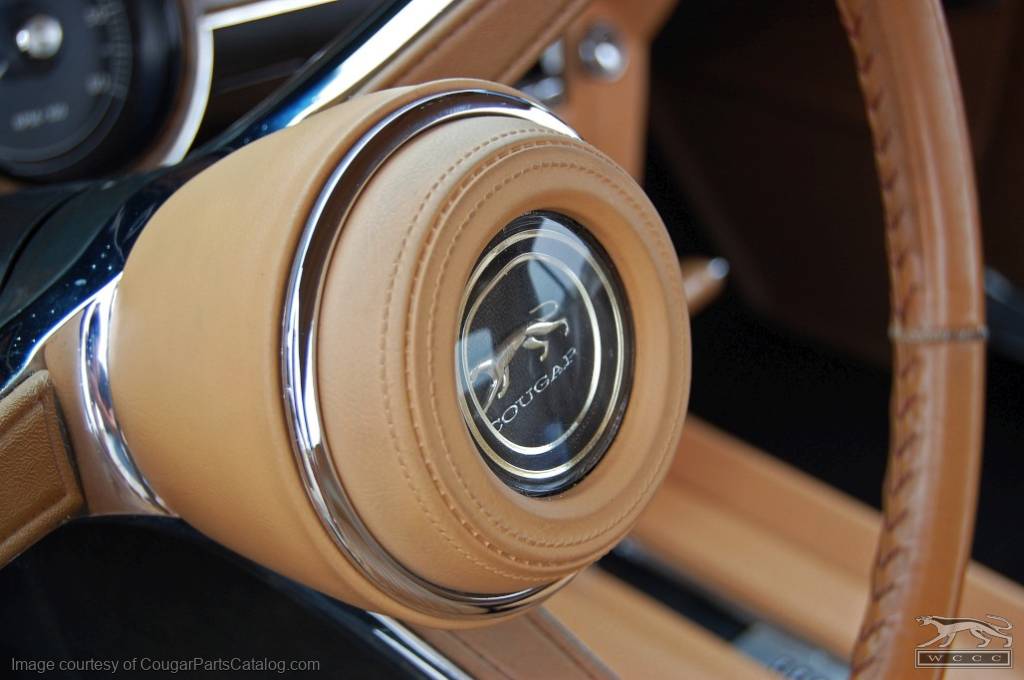 Trim Ring - Steering Wheel Center - Repro ~ 1967 Mercury Cougar / 1967 Ford Mustang - 26191