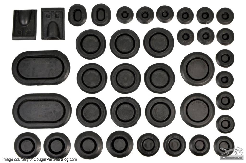 Steele Rubber Products - 1967 Ford Car Body Plug - Rubber Grommet Set