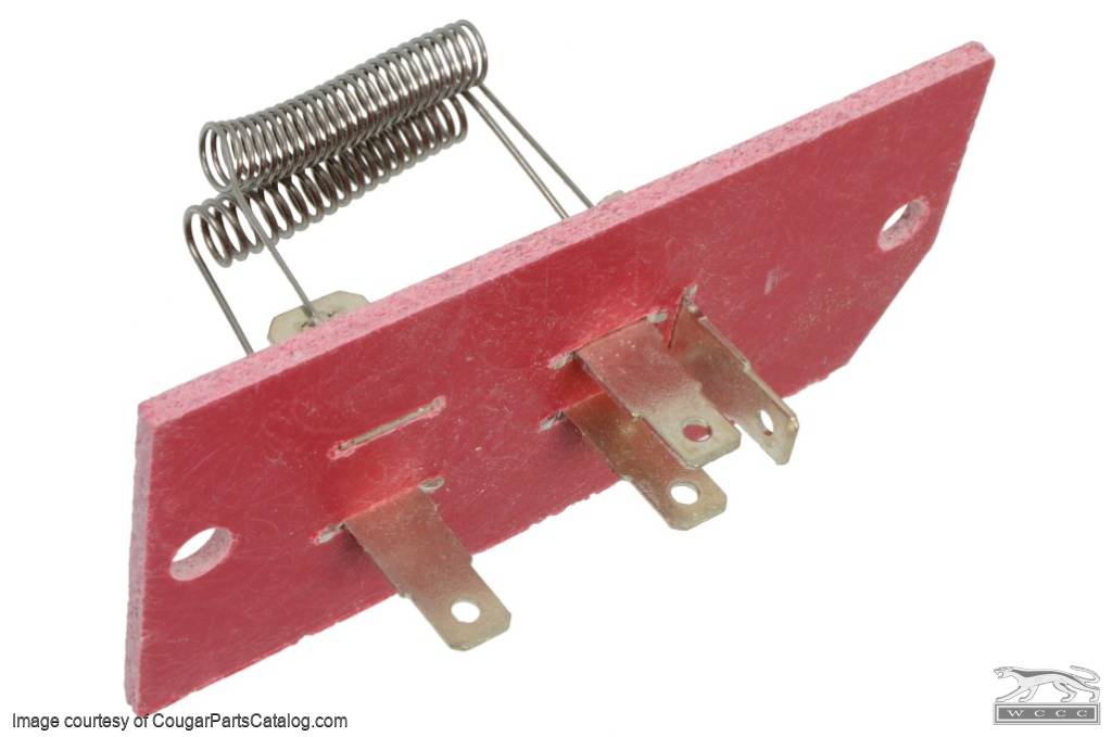 Resistor - Heater Switch to Blower motor - w/o AC - 3 Speed - Repro ~ 1967 - 1968 Mercury Cougar / 1967 - 1968 Ford Mustang - 41585