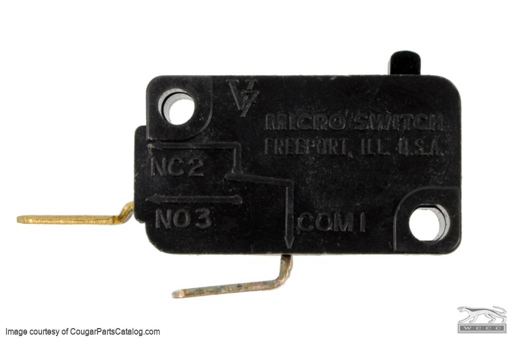 Micro / Mode Switch - A/C - Repro ~ 1969 - 1973 Mercury Cougar - 1969 - 1973 Ford Mustang - 42501