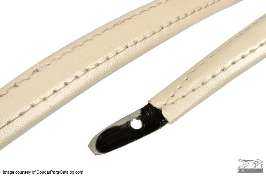 Door Pull Straps - XR7 / Lincoln - White - Repro ~ 1969 - 1970 Mercury Cougar - 10068