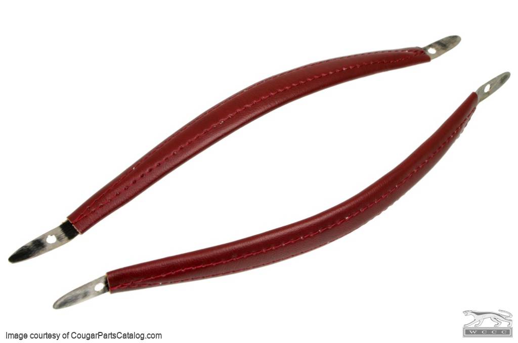 Door Pull Straps - XR7 / Lincoln - Red - Repro ~ 1970 Mercury Cougar - 10072