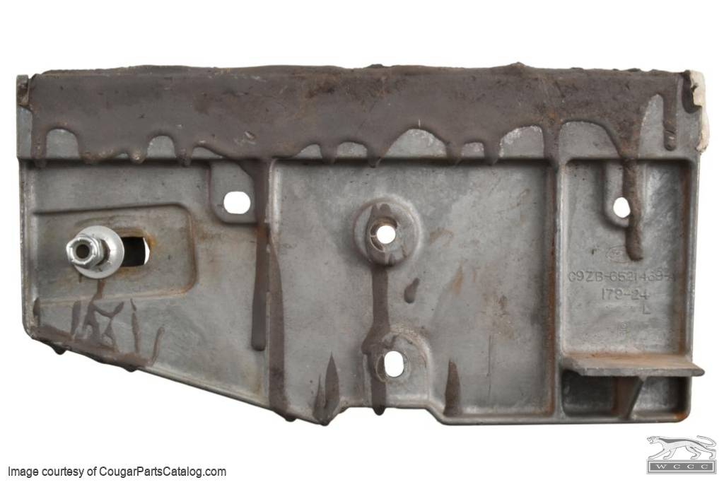 Door Glass - Window Channel Bracket - Front - Driver Side - Used ~ 1969 Mercury Cougar / 1969 Ford Mustang - 11-0253