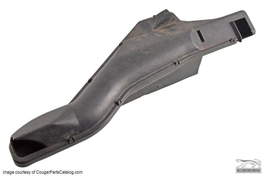 Duct - Heater Outlet to Floor - without A/C - Grade A - Used ~ 1971 - 1973 Mercury Cougar / 1971 - 1973 Ford Mustang - 11-0465