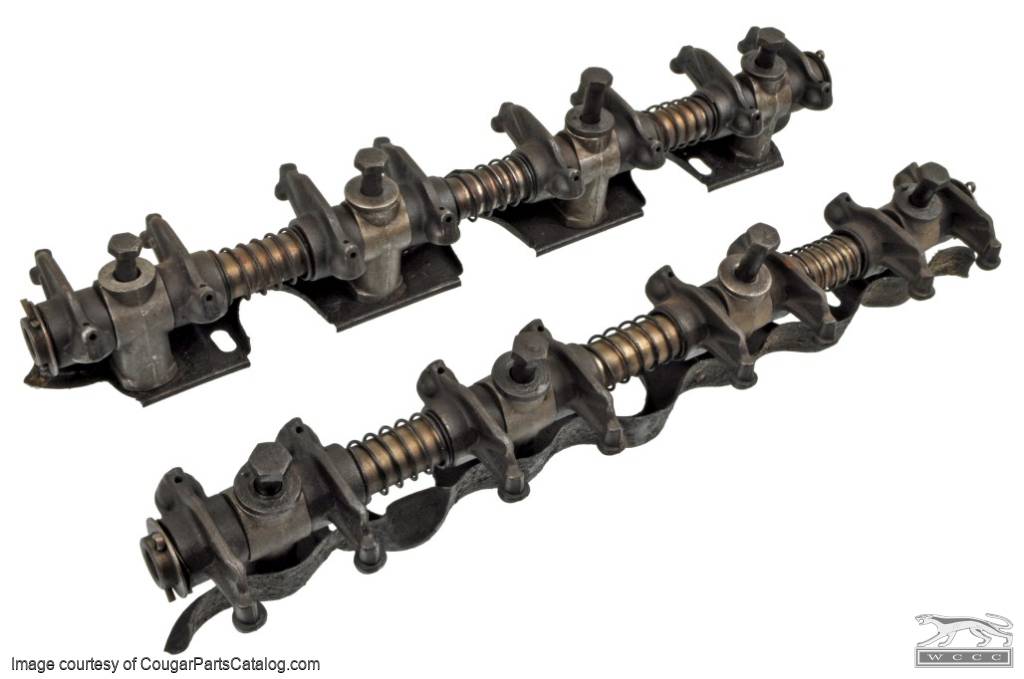 Drip Rails, Rocker Shafts, Shaft Stands FE 390 Components Used