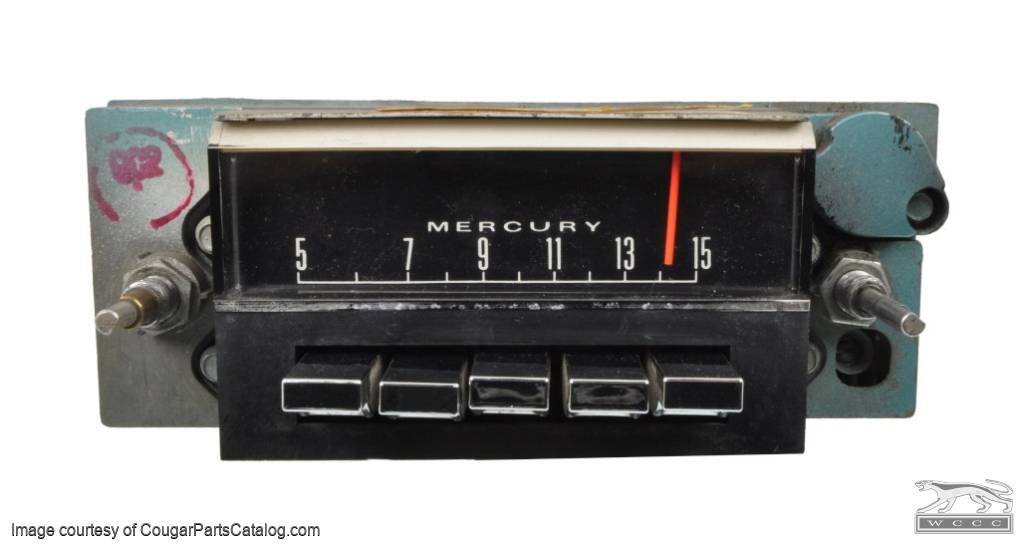 Radio - AM - Non-Functional - Used ~ 1967 Mercury Cougar - 11696
