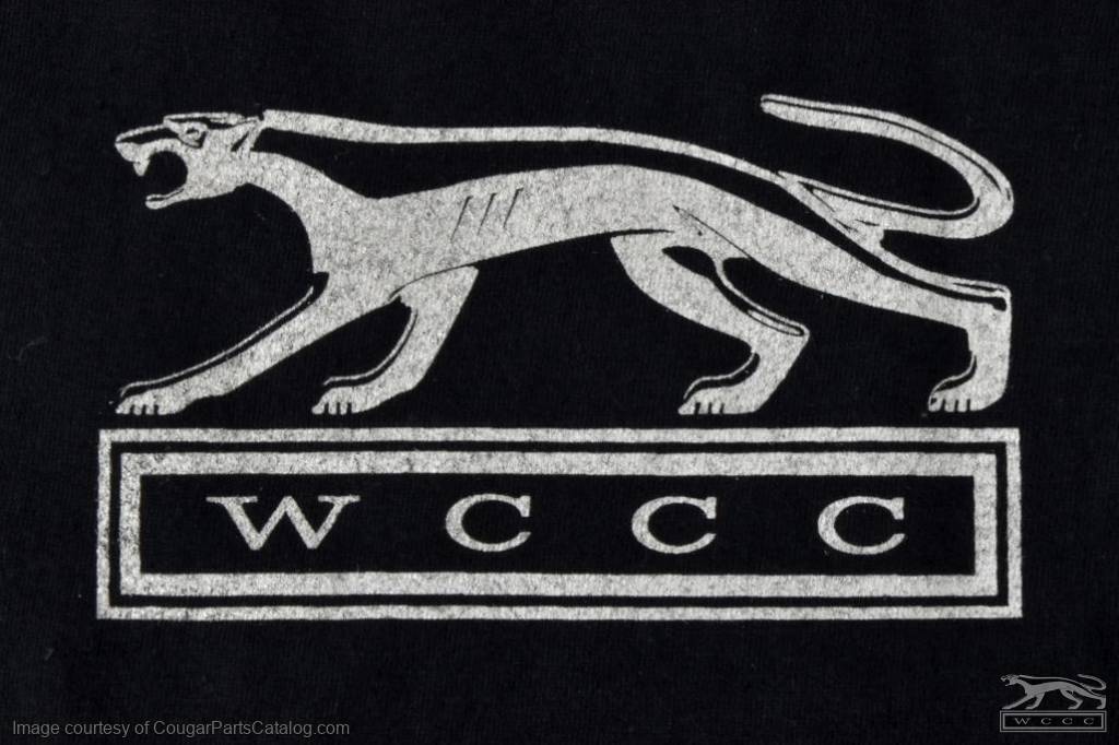 T-Shirt - WCCC Black Edition - Men's XL - New ~ 1967 - 1968 Mercury Cougar  - 12-0065