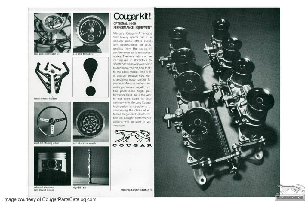 Sales Brochure - Shelby American - NOS ~ 1967 Mercury Cougar - 12298