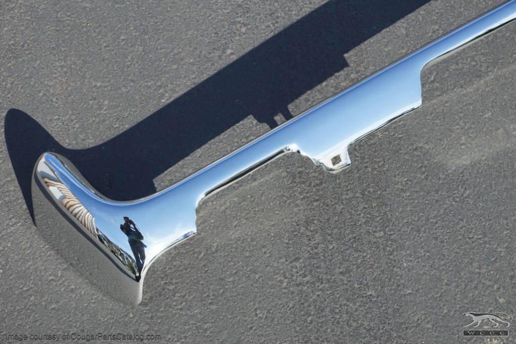 Bumper - Front - WITHOUT Bumper Guard Holes - PRE-PAY CORE CHARGE - Restored ~ 1971 - 1972 Mercury Cougar - 42513