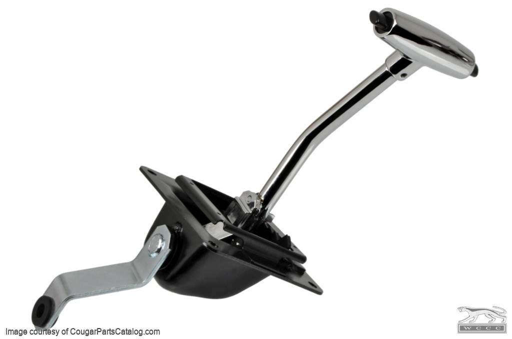 Universal Chrome Floor Shifter – Fits 3 & 4 Speed Automatic, Chevy GM Ford Mopar