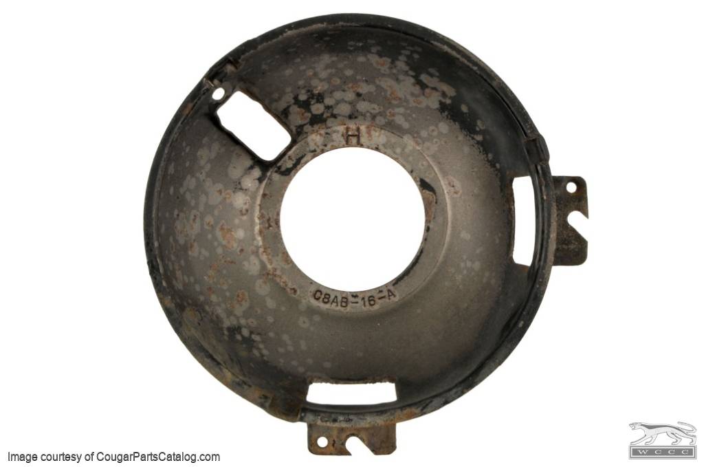 Headlight - Adjusting Ring - Driver Side - Inner - 16A - Used ~ 1969 - 1970 Mercury Cougar - 13464