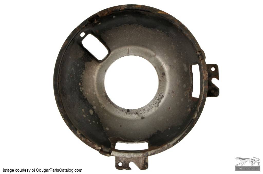 Headlight - Adjusting Ring - Driver Side - Outer - 37A - Used ~ 1969 - 1970 Mercury Cougar - 13600