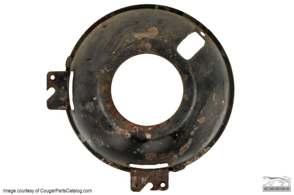 Headlight - Adjusting Ring - Driver Side - Outer - 37A - Used ~ 1969 - 1970 Mercury Cougar - 13600
