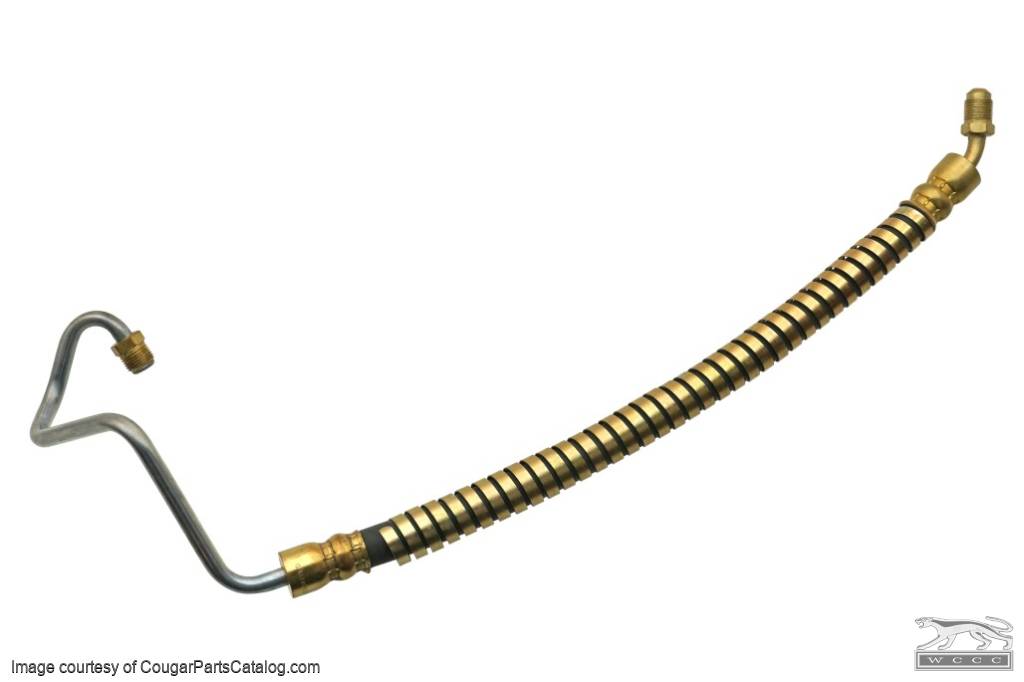 Power Steering Hose - Upper High Pressure - Boss 302 / 351 - Concours - Repro ~ 1970 Mercury Cougar - 1970 Ford Mustang - 13722