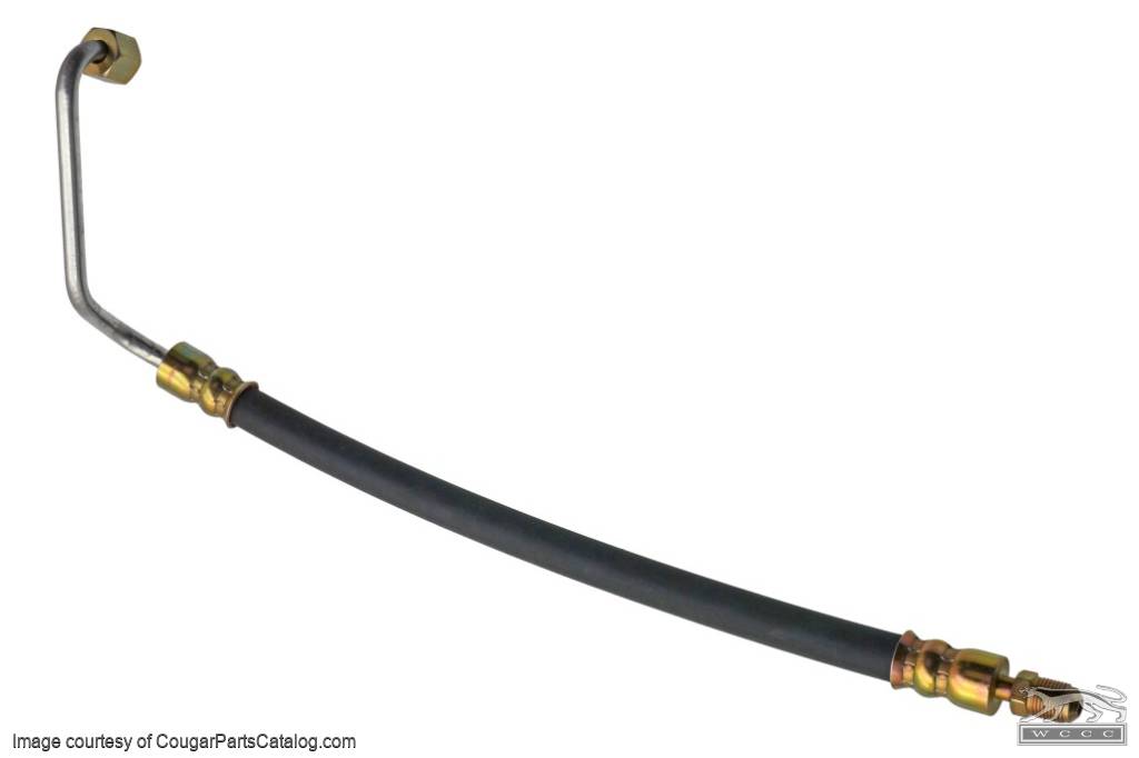 Power Steering Hose - Upper High Pressure - 351W - Concours - Repro ~ 1969 Mercury Cougar - 1969 Ford Mustang - 13724