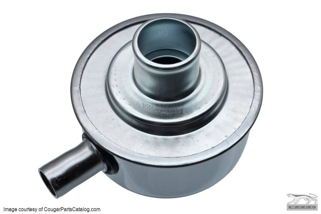 Oil Cap - Push On - CHROME - Closed Emissions - NEW ~ 1967 - 1973 Mercury Cougar / 1967 - 1973 Ford Mustang - 13862