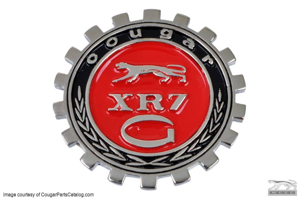XR7-G C Pillar Emblem - OEM - New ~ 1968 Mercury Cougar XR7-G - 13886
