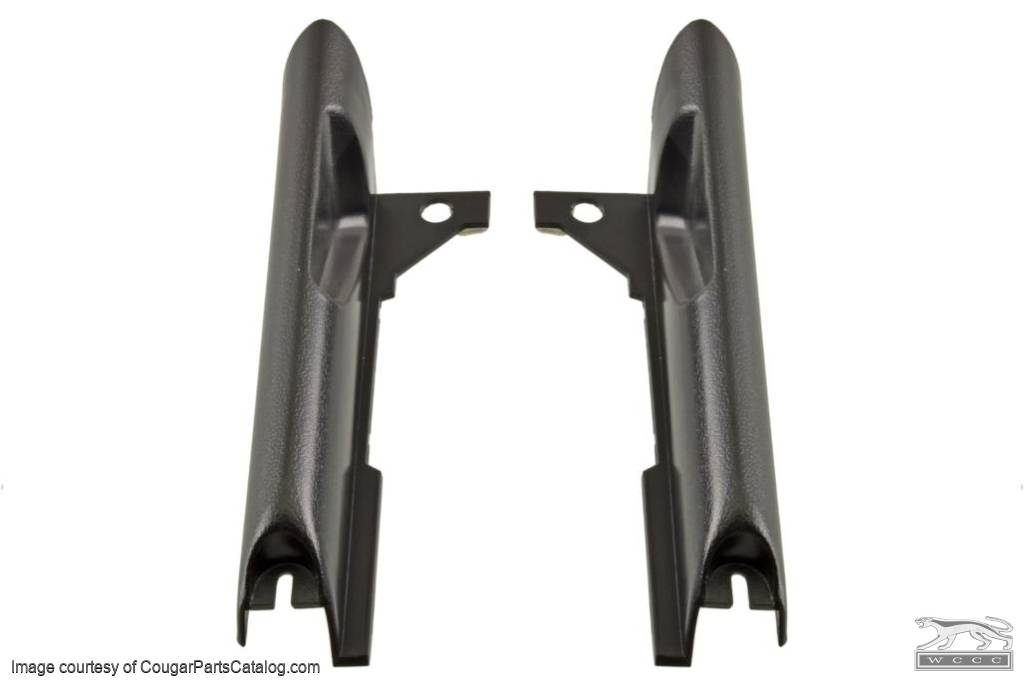 Moulding / Trim - Radio to Dash side covers - PAIR - Repro ~ 1969 - 1970 Mercury Cougar / 1969 - 1970 Ford Mustang - 13962