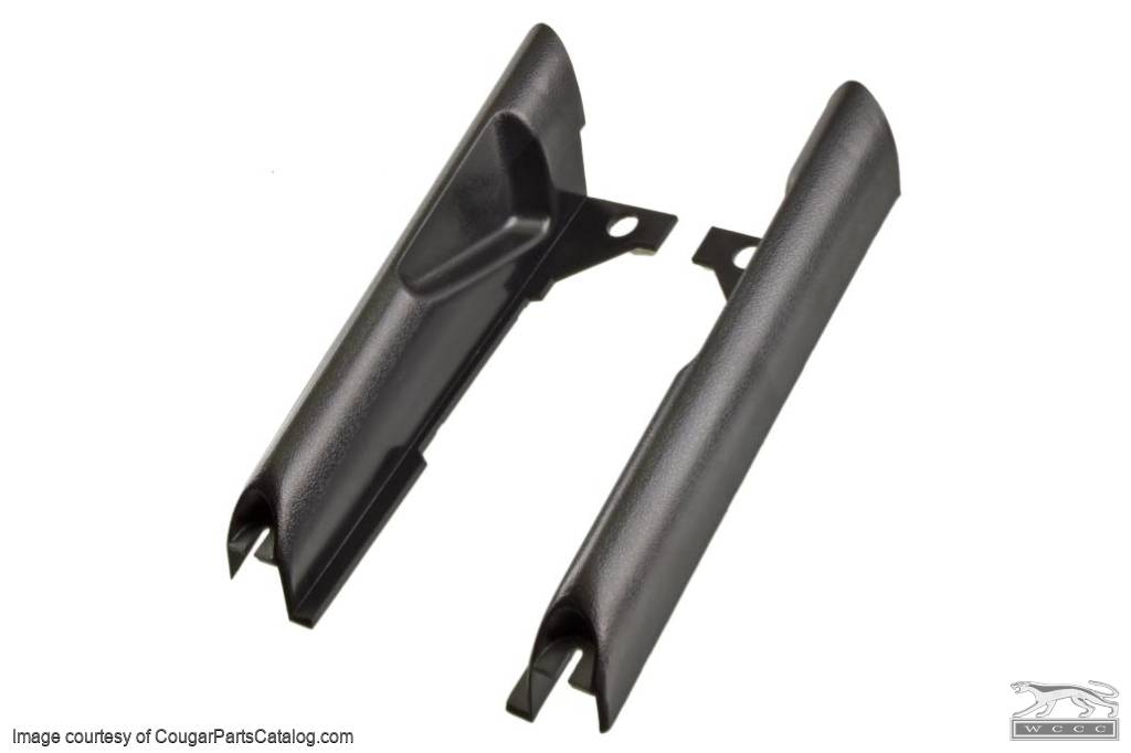 Moulding / Trim - Radio to Dash side covers - PAIR - Repro ~ 1969 - 1970 Mercury Cougar / 1969 - 1970 Ford Mustang - 13962