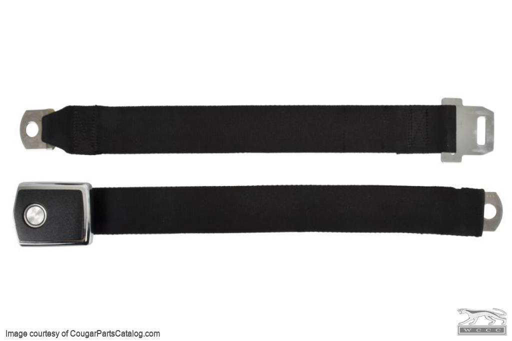 Seat Belt Set - BLACK - Deluxe - CONVERTIBLE - Grade A - Used ~ 1969 ...