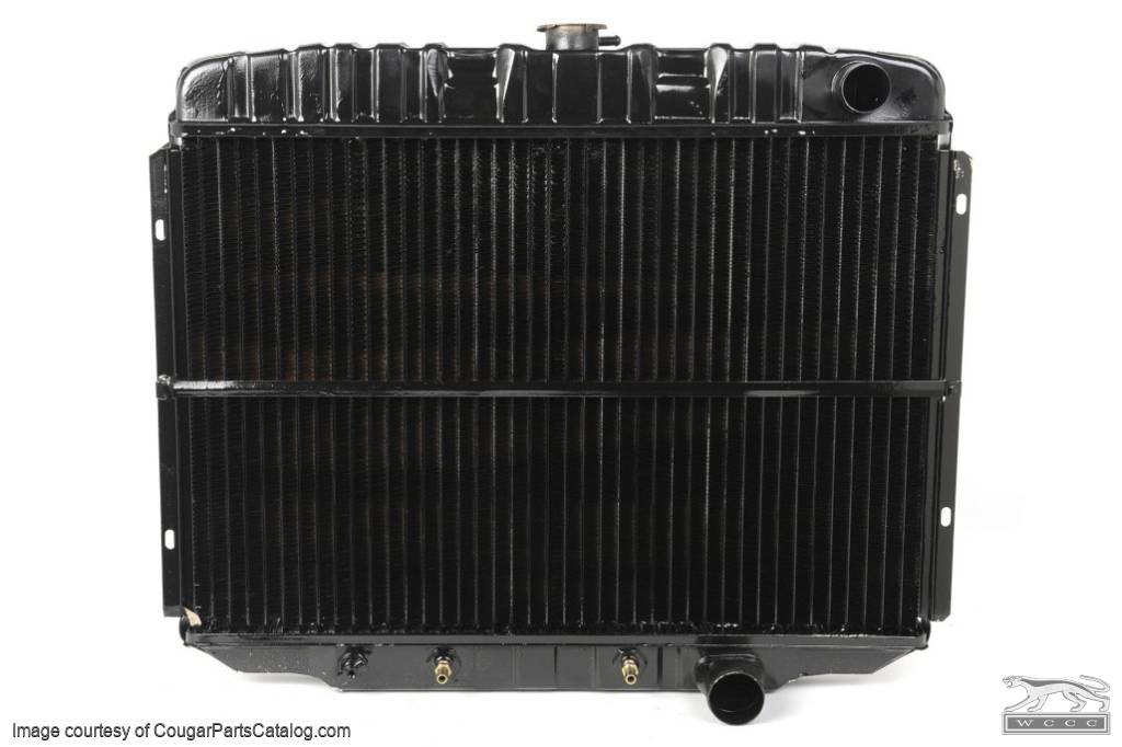 Radiator - 3 Core - 24 Inch - 289 / 302 / 351W - Repro ~ 1967 - 1969 Mercury Cougar / 1967 - 1969 Ford Mustang - 14953