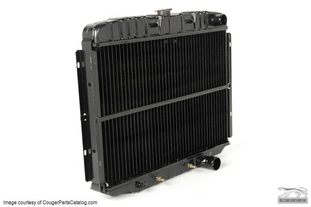 Radiator - 3 Core - 24 Inch - 289 / 302 / 351W - Repro ~ 1967 - 1969 Mercury Cougar / 1967 - 1969 Ford Mustang - 14953
