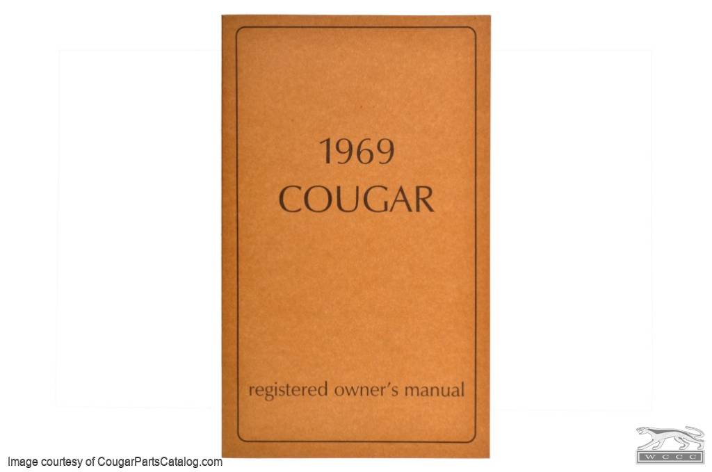 Owners Manual - Repro ~ 1969 Mercury Cougar - 15533