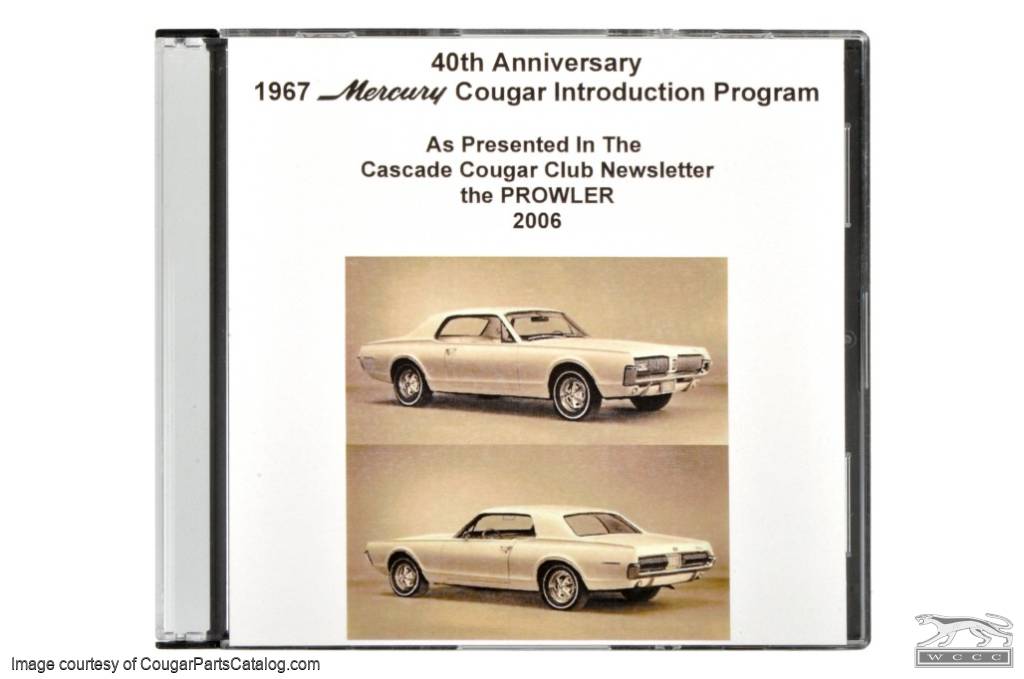 CD-ROM - Introductory Program - 40th Anniversary - New ~ 1967 Mercury Cougar - 17770