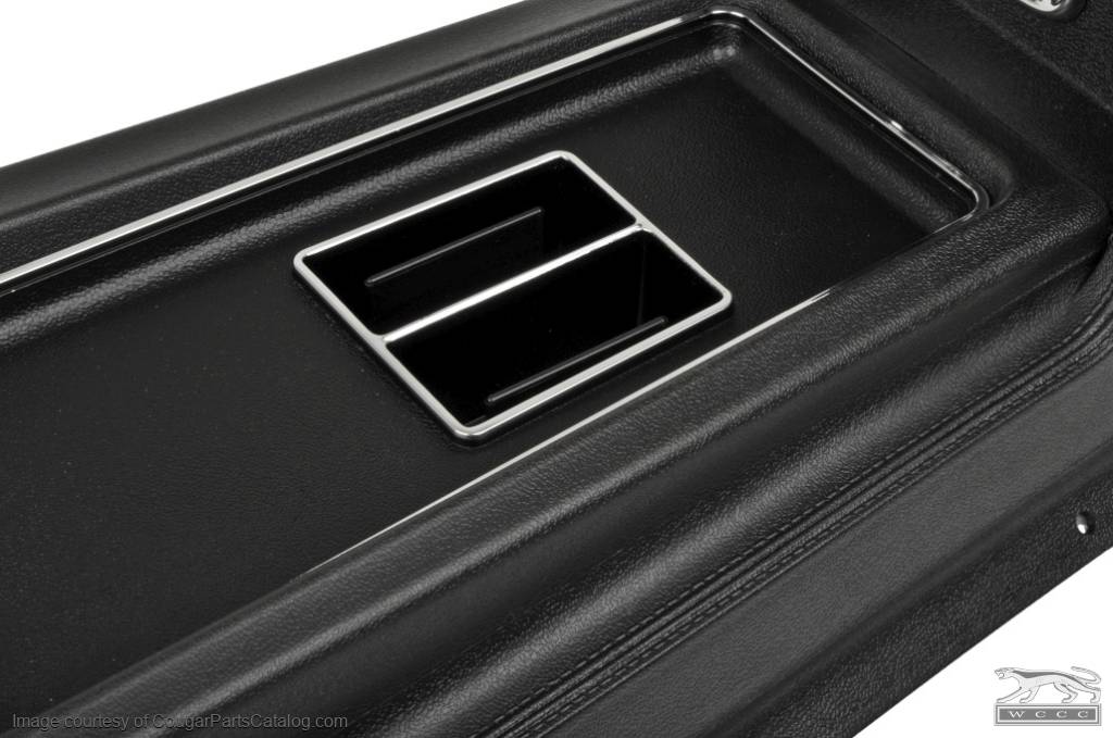 Center Console - Manual Transmission - without Insert - Three Hump Lid - Repro ~ 1969 Mercury Cougar / 1969 Ford Mustang - 17785