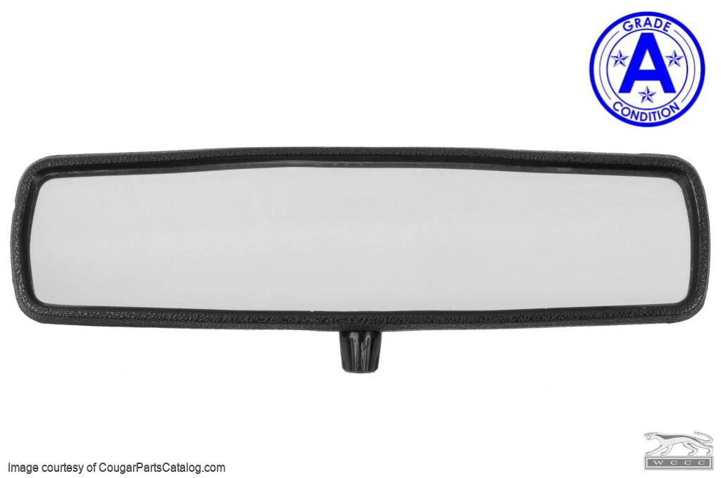 Rear View Mirror Assembly - Interior - Grade A - Used ~ 1967 Mercury Cougar / 1967 Ford Mustang - 18514