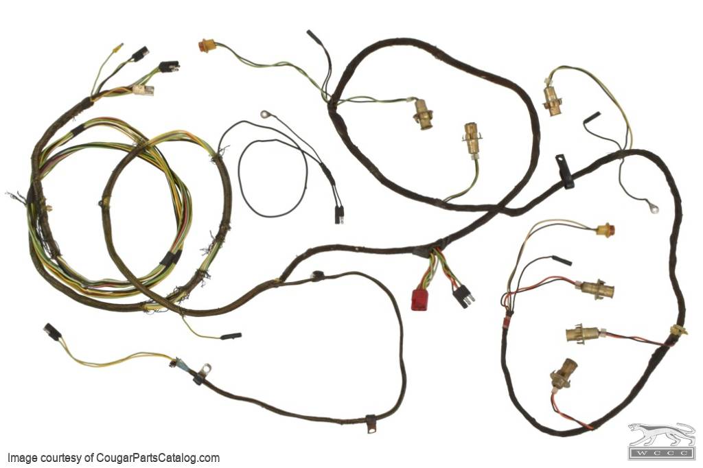 Taillight Wiring Harness - XR7 - Grade B - Used ~ 1970 Mercury Cougar - 26955