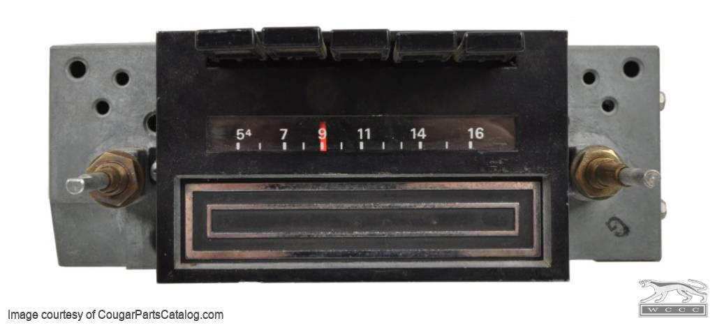 Radio - AM 8-Track Stereo - Non-Functional - Used ~ 1973 Mercury Cougar / 1973 Ford Mustang - 19759