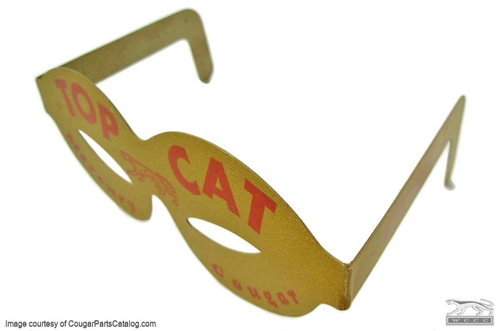 Promotional Glasses - Top Cat - NOS ~ 1967 Mercury Cougar - 20176