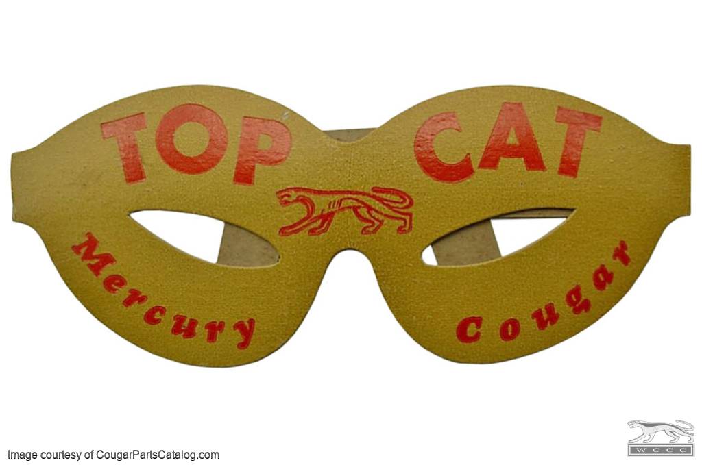 Promotional Glasses - Top Cat - NOS ~ 1967 Mercury Cougar - 20176