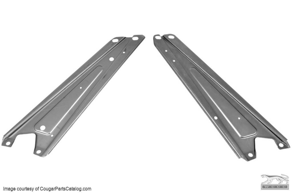 Shock Tower Brace - Bare Metal - PAIR - Repro ~ 1971 - 1973 Mercury ...