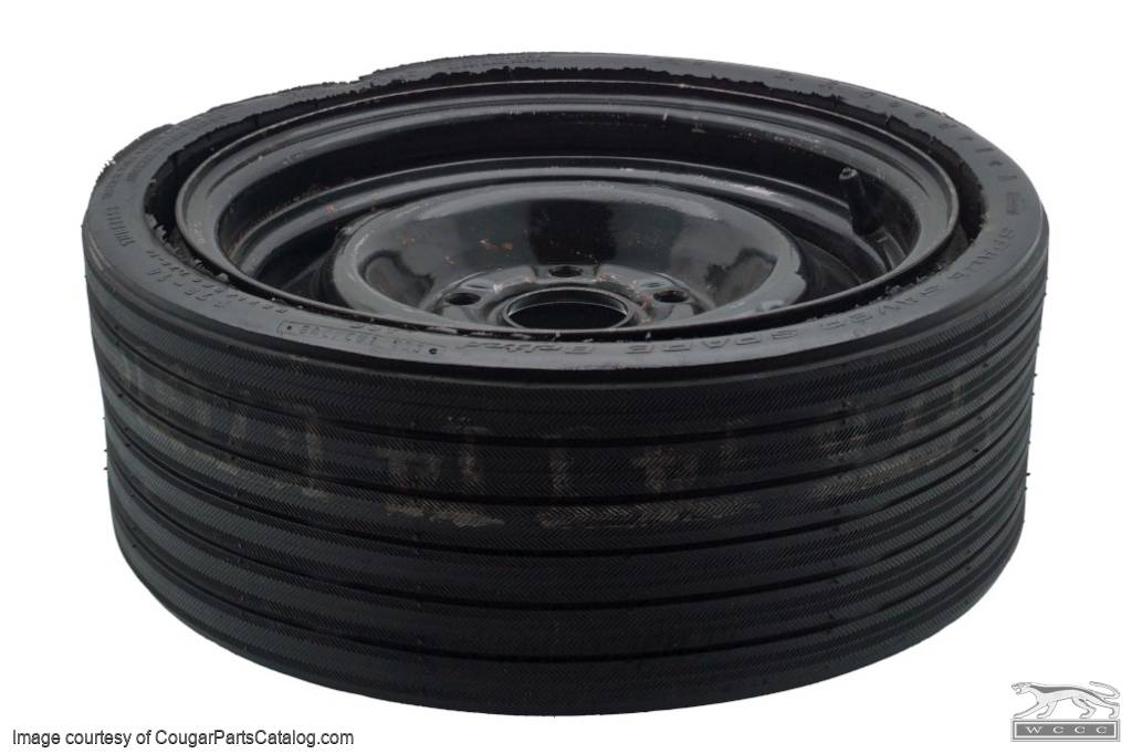 Spare Tire - Collapsible / Space Saver - F78 - 14 - Used ~ 1970 - 1973 Mercury Cougar / 1970 - 1973 Ford Mustang - 22230