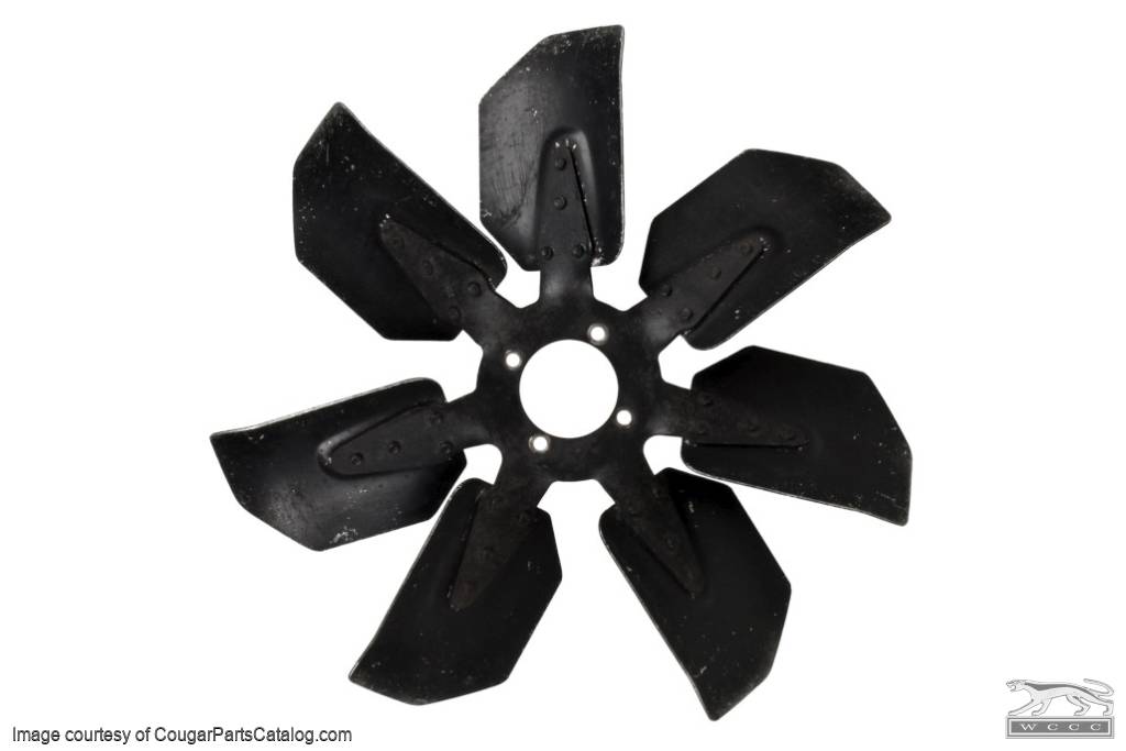 Cooling Fan - Radiator - 7 Blade - 289 / 302 - w/ A/C - Used ~ 1967 - 1968 Mercury Cougar / 1967 - 1968 Ford Mustang - 23941