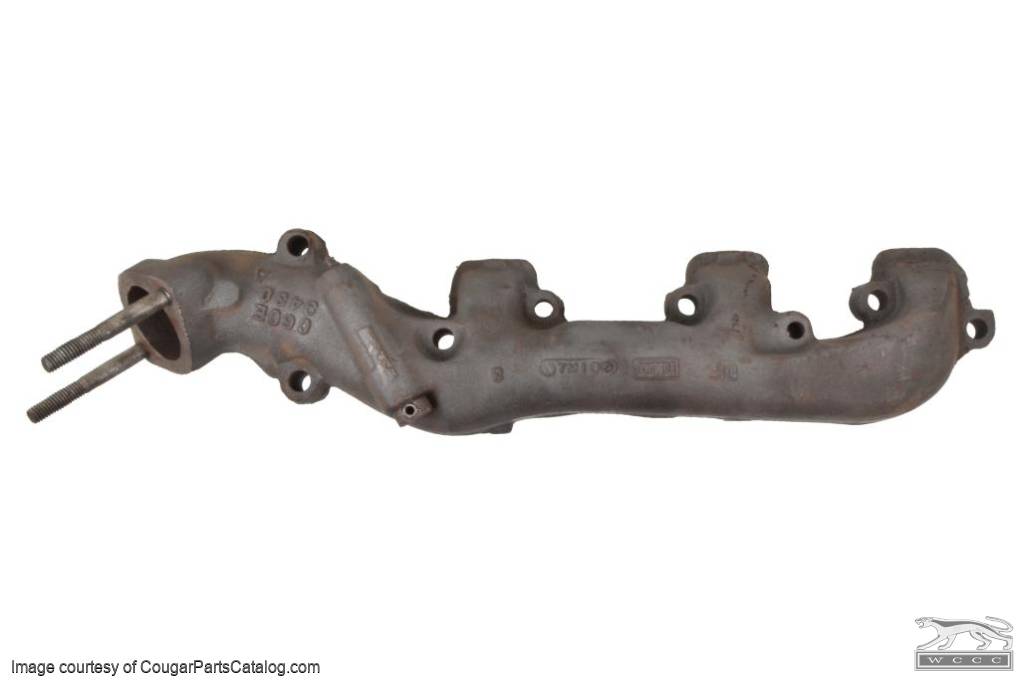 Exhaust Manifold - 390-4V - Passenger Side - Used ~ 1967 Mercury Cougar / 1967 Ford Mustang - 23944