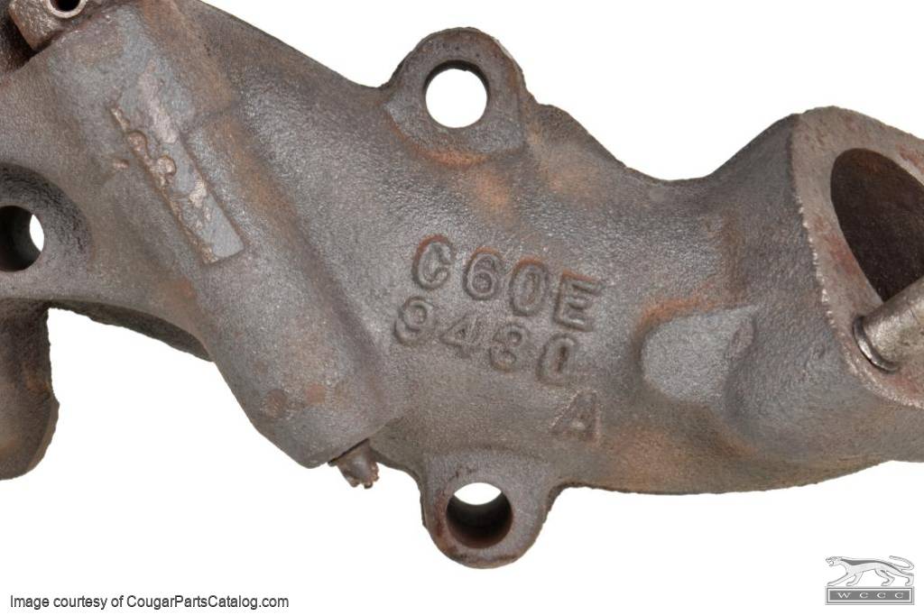Exhaust Manifold - 390-4V - Passenger Side - Used ~ 1967 Mercury Cougar / 1967 Ford Mustang - 23944