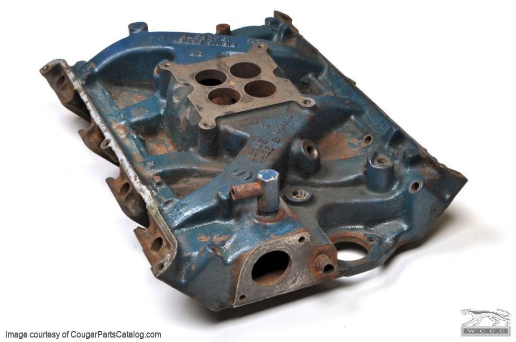 Intake Manifold - 390-4V - Before 9/11/1967 - Used ~ 1967 Mercury Cougar / 1967 Ford Mustang - 23995