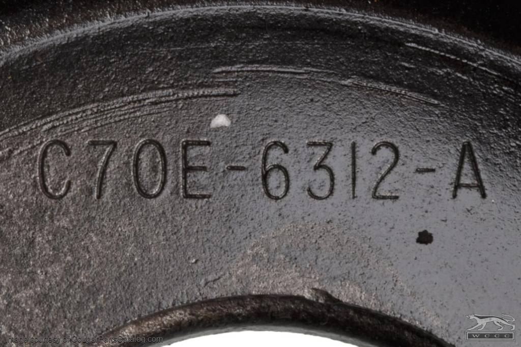 Pulley - Crankshaft - Double Sheave - 289 / 302 - C7OE-6312-A - Used ~ 1967 - 1968 Mercury Cougar / 1967 - 1968 Ford Mustang - 24018