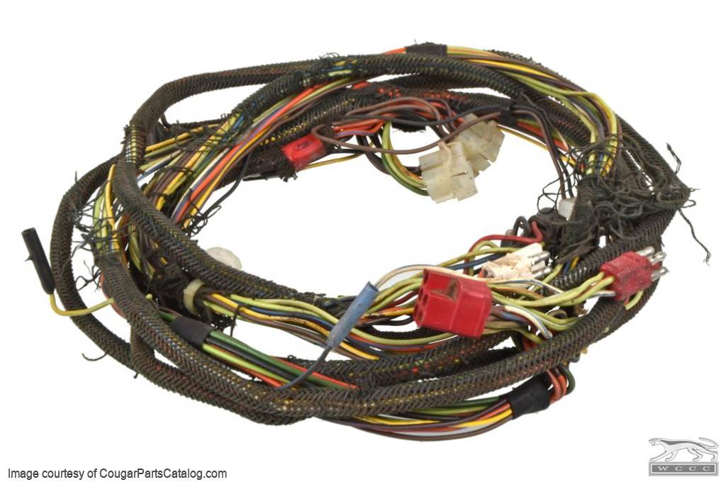 Taillight Harness - Standard - Grade A - Used ~ 1971 - 1972 Mercury Cougar - 25517