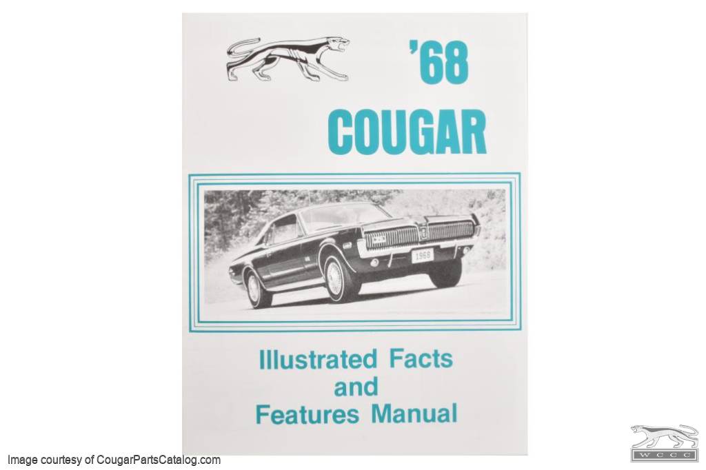 Facts and Features - Repro ~ 1968 Mercury Cougar - 25958