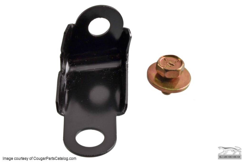 Bracket - Battery Hold Down - Repo ~ 1971 - 1973 Mercury Cougar / 1971 - 1973 Ford Mustang - 26500