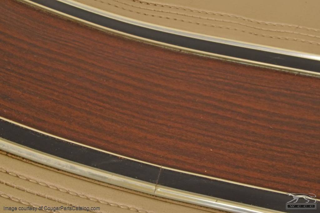 Rear Interior Panel - Decor - NUGGET GOLD - Driver Side - Used ~ 1969 Mercury Cougar - 27097